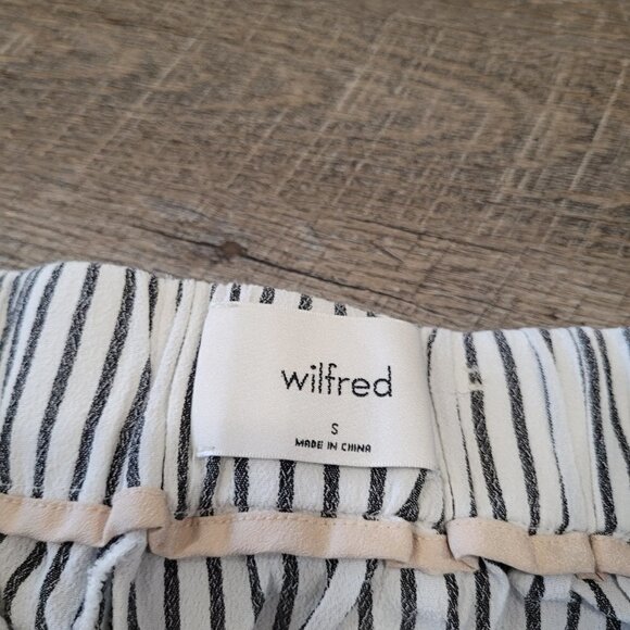 WILFRED | Aritzia Faun Striped Wide-Leg Pant | Sz. S - Picture 9 of 11